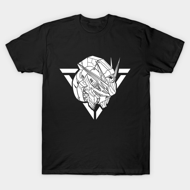 Gundam NU RX93 White T-Shirt by garistipis